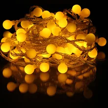 10 м 100 светодиодный S светодиодный ватным тампоном Батарея Строка Светлый праздник свадебный для рождественской вечеринки декор