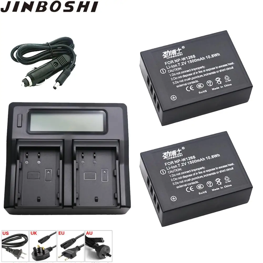 

2Pcs NP-W126S NP W126S Battery + LCD Dual Charger For fujifilm fuji XT20 XT3 X100F XT2 XE2 XT30 XT1 XA1 XA2 XA3 XA5 XA10 XA20