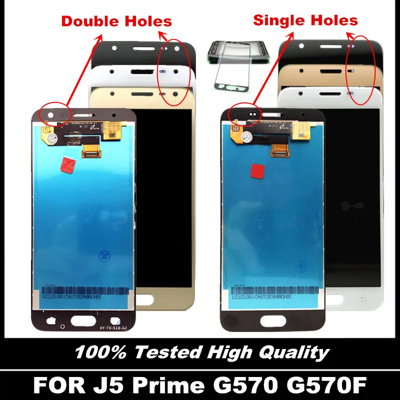 Одно/двойное отверстие для Samsung Galaxy J5 Prime G570 G570F On5 2016 G5700 ЖК-дисплей кодирующий