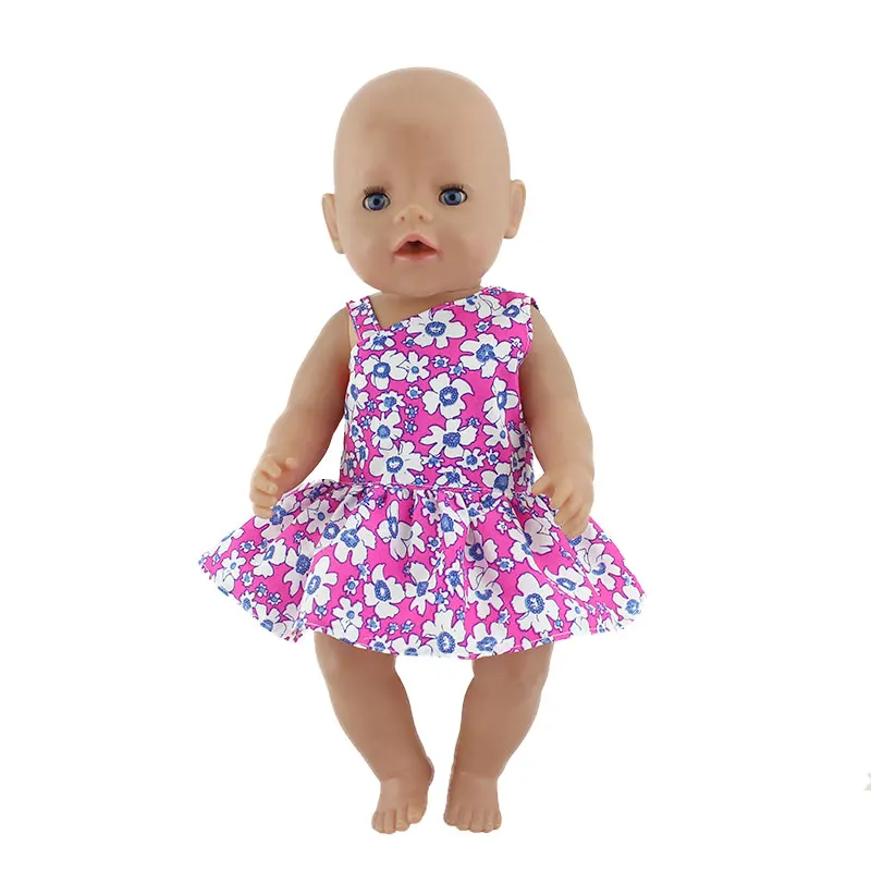 Новое платье для отдыха, Одежда для куклы, подходит для 43 см, одежда для куклы, аксессуары для куклы реборн - Цвет: 1