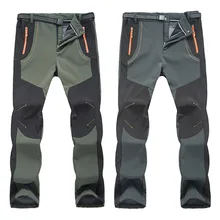 Новые зимние мужские и женские походные уличные штаны флисовые брюки водонепроницаемые ветрозащитные термальные походные лыжные скалолазание размер S-5XL