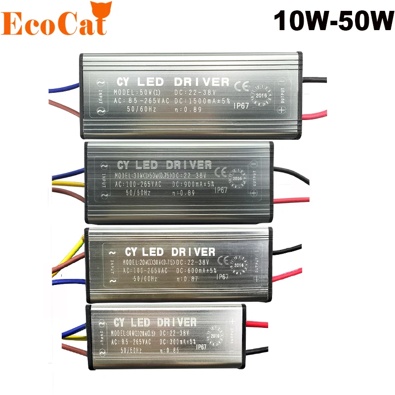 

High Power LED Driver 10W 20W 30W 50W For DIY COB LED lamp Chip Bulbs Floodlight Spot light With waterproof