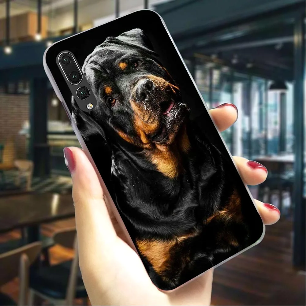 

Plastic Phone Cover for Huawei Honor 6A Rottweiler dog Case for Honor 10 8 9 Lite Cases 7A Pro 7X 7C Y6 Prime Nova 3 3i