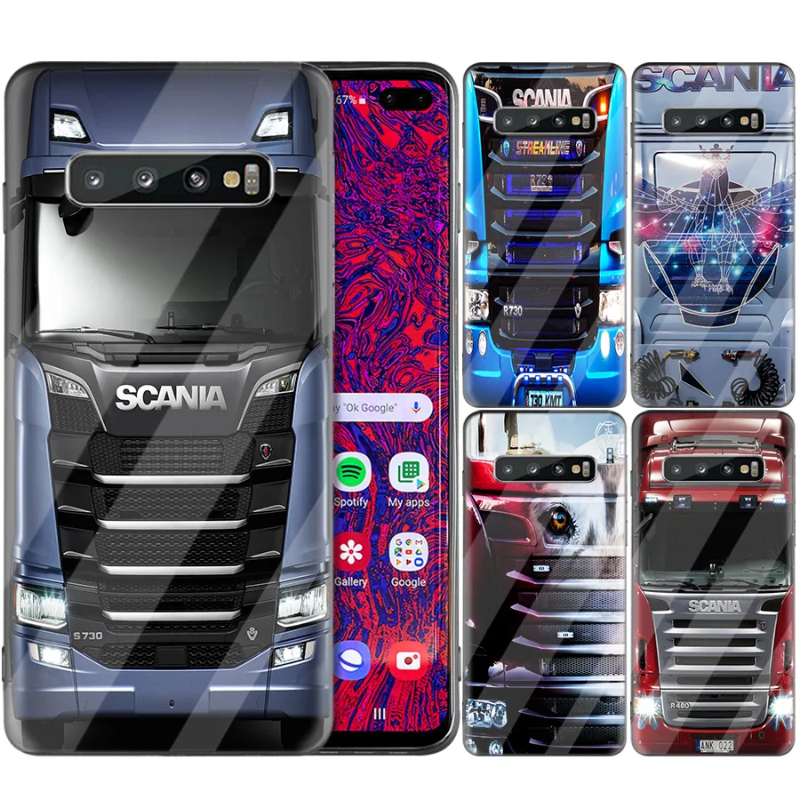 Чехол для мобильного телефона с рисунком грузовика SCANIA для samsung Galaxy S10 S10e S9 S8 Plus Note 9 A50 A30 S10Plus S10+ S8+ S9+ резиновая крышка