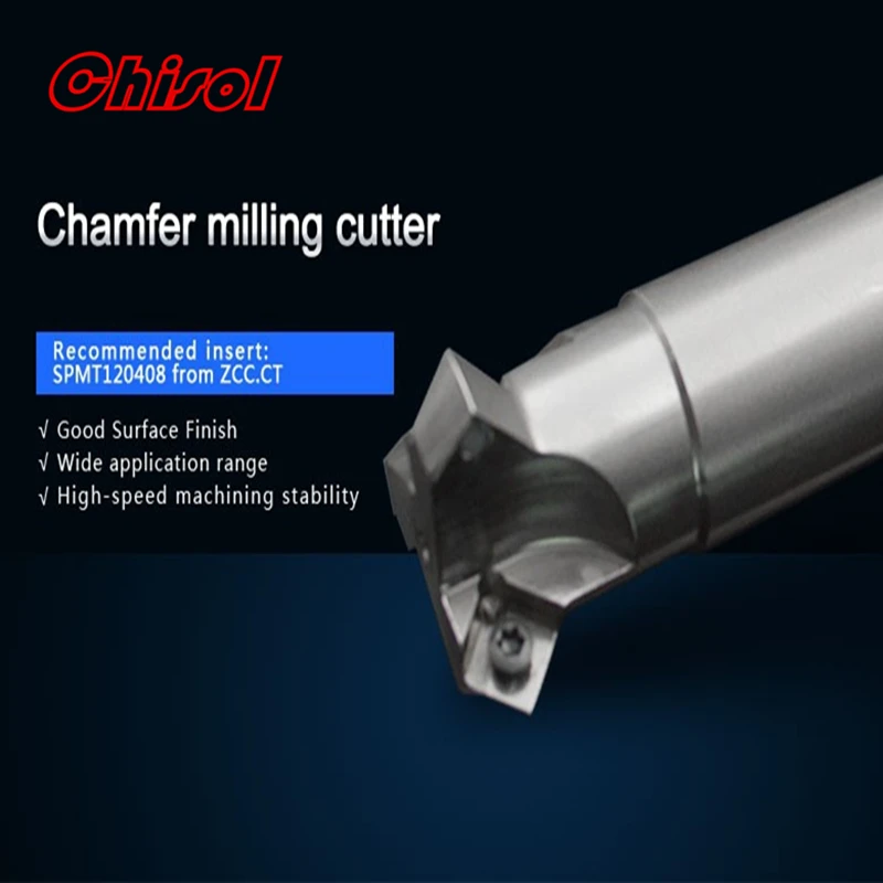 

high quality CNC lathe milling tool holder CMA01-032-XP32-SP12-03 chamfer milling tools for carbide inserts SPMT120408