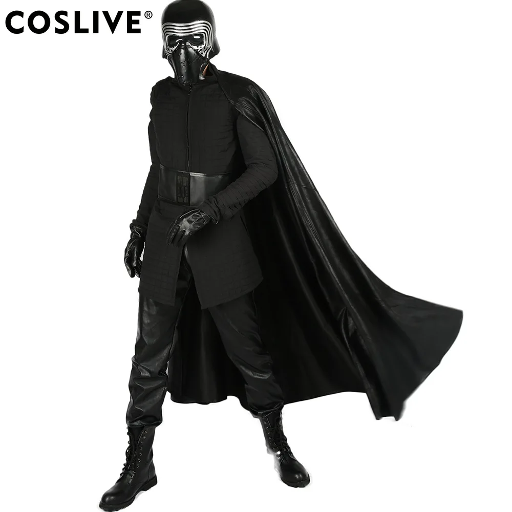 Coslive Kylo Ren накидка Звездные войны 8 Последний джедай Kylo Ren Косплей накидка костюм реквизит фантастический плащ платье Хэллоуин шоу