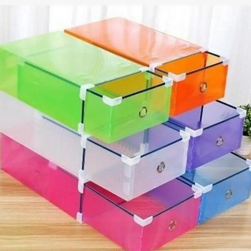 

1Pc 30x20x11.5cm Plastic Candy Color Storage Container Drawer Storage Box Shoe Cabinet Storage Basket Home Save Space Organizer