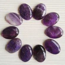 Ametist doğal taş boncuk takı yapımı için 25X18MM cab cabochon uğurlu takı boncuk 12 adet/grup ücretsiz kargo toptan