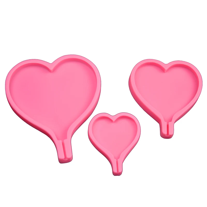 

Free shipping Heart Lollipop cooking tools fondant mini cake mold six Silicone Mould Case Bakeware Maker Mold