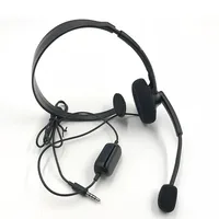 Original Black Wired Chat Chatting Gamer Headset Headsets Headphone With Mic For Xbox One for Microsoft XBOX ONE S Version 2