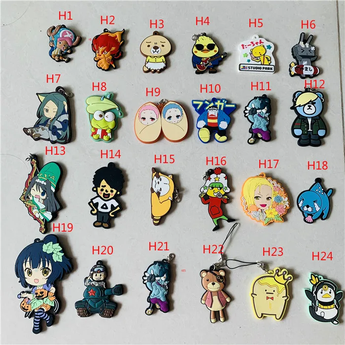 

[H] Clearance Sale Japan Anime Model Rubber Keychains Action Figure Phone Bag Pendant Toys for Children Christmas Gifts 3-5cm