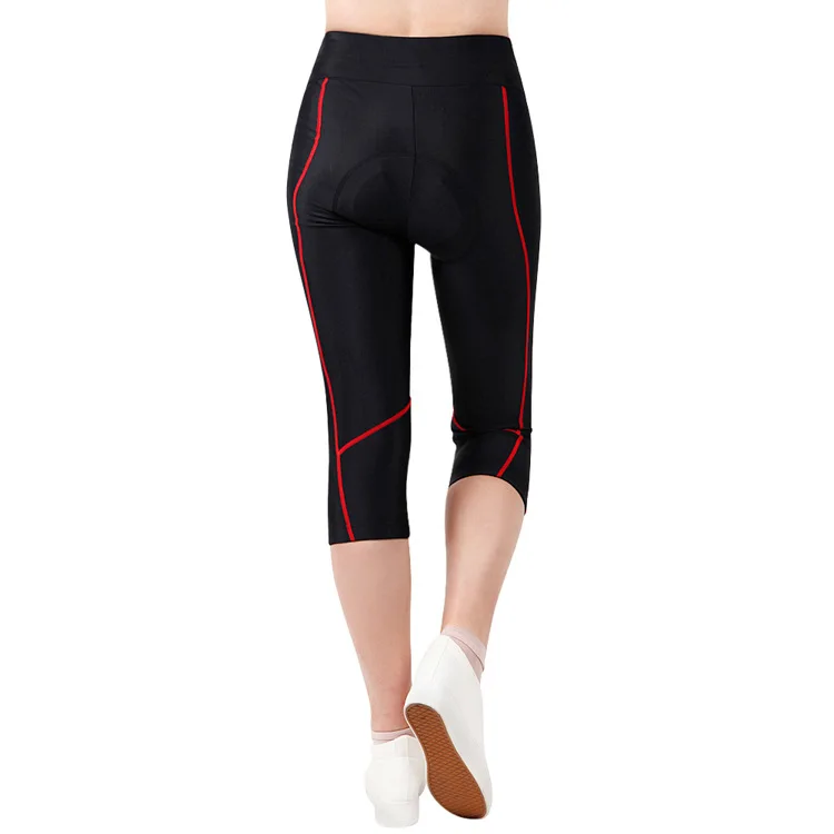 Велосипедные штаны 4D велосипедные 3/4 шорты с подкладкой Coolmax 4D Pad противоударное покрытие колена анти-пиллинг велосипедные Короткие штаны для женщин и девушек