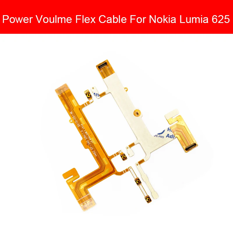 

Power & Volume Flex Cable For Nokia Lumia 625 RM-941 Side Key Button Switch Audio Control Flex Ribbon Cable Replacement Parts