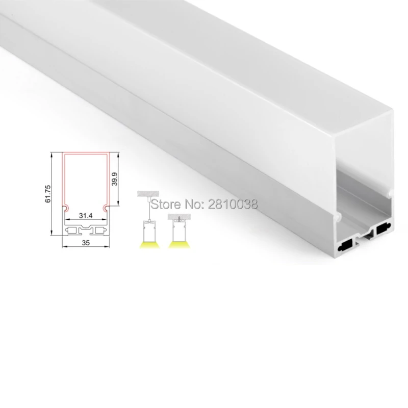 10x1 м Наборы для ухода за кожей/lot квадратный тип заводская цена алюминиевый профиль для свет и привело канал для потолка или подвесные