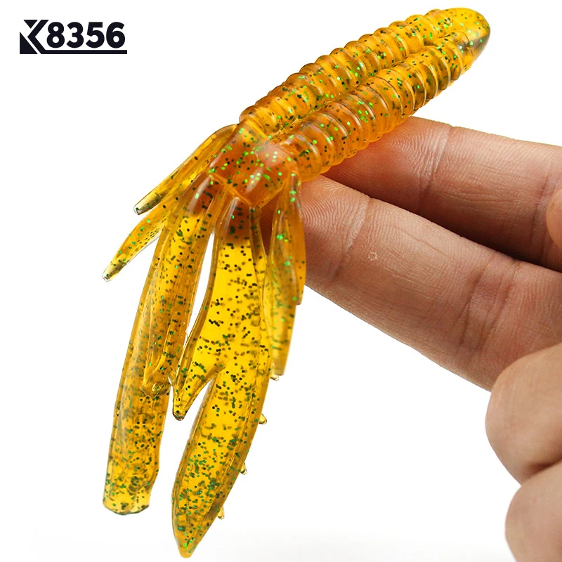 

K8356 11cm 11g Fishing Lures Emulation Double Chelate Shrimp Soft Bait Crankbait Soft Worm Artificial Bait Fishing Tackle