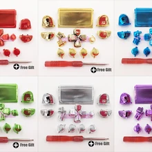 [100 компл./лот] DHL разноцветный хром с пуговицами кнопками набор для Playstation 4 PS4 контроллер с отвертка