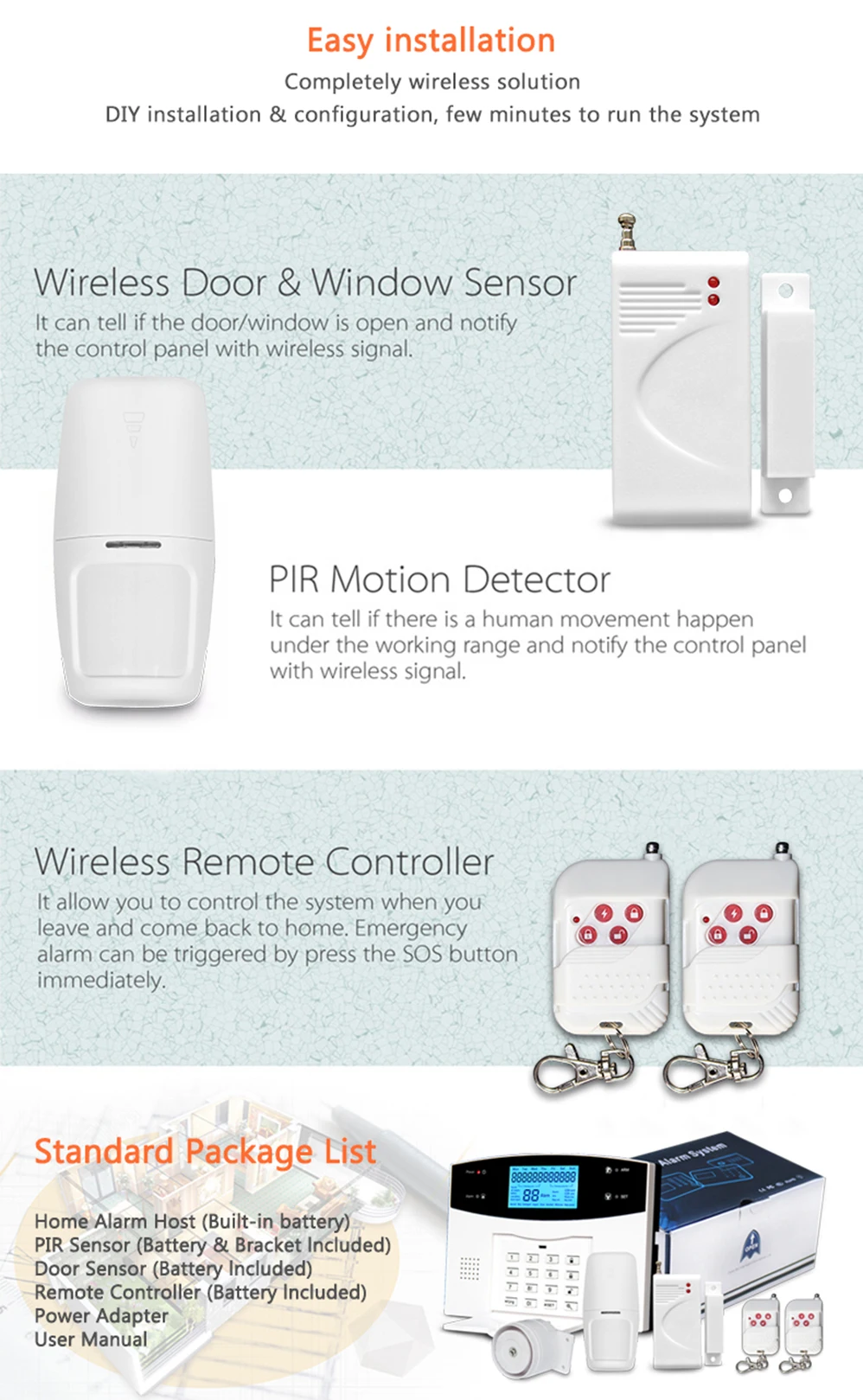 GSM PSTN ALARM KIT (44)4