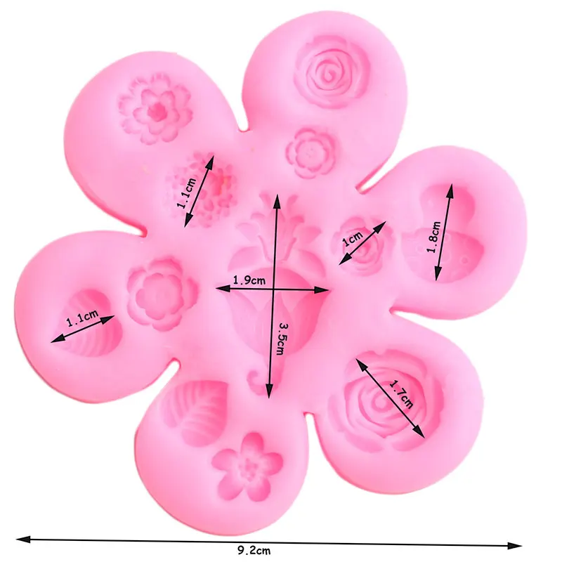 Сказочный Сад, форма для девочек, силиконовые формы в виде листьев розы для DIY торта на день рождения, инструменты для украшения шоколадных конфет, формы для ювелирных изделий, полимерная форма