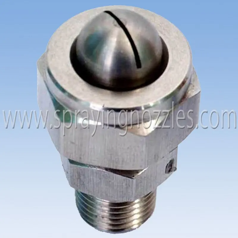 stainless steel water / steam/air spray nozzle on