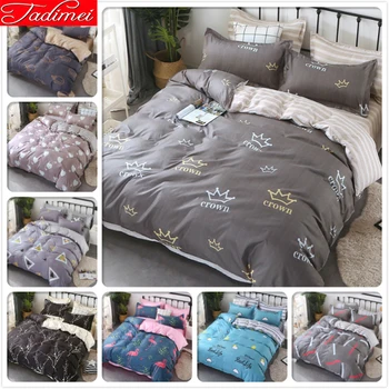 

Big Size 220x240 200x230 180x220 Duvet Cover Bedding Sets Adult Couple Soft Cotton Bed Linens Double Queen King Quilt Bedspreads