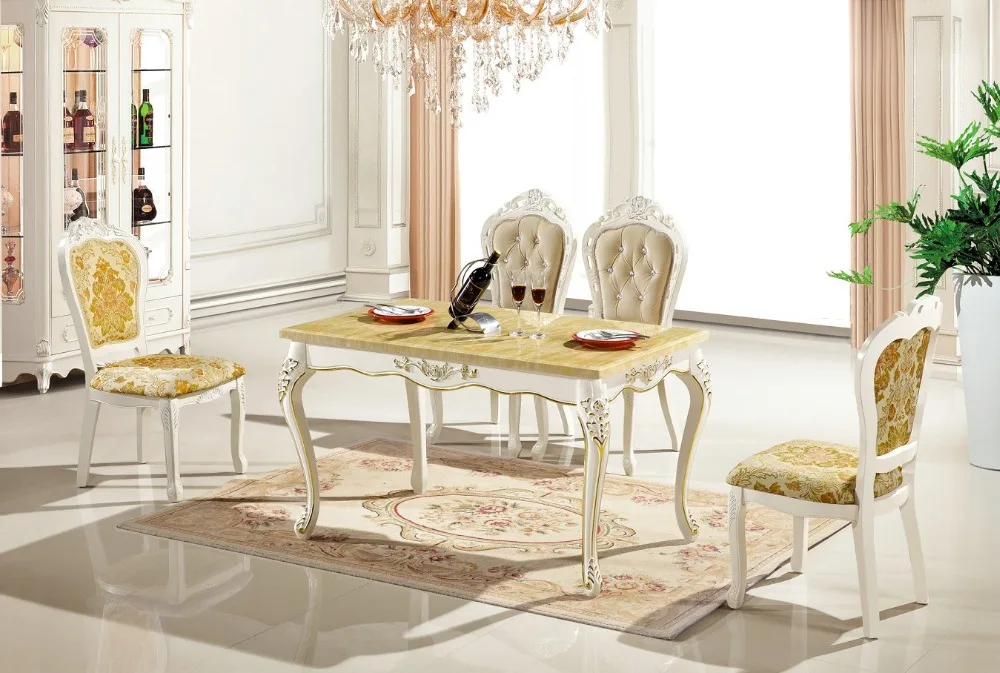 

Cam Sehpalar 2019 Promotion Limited No Wooden Furniture Eettafel Mesas Antique Loft French Style Dinning Table