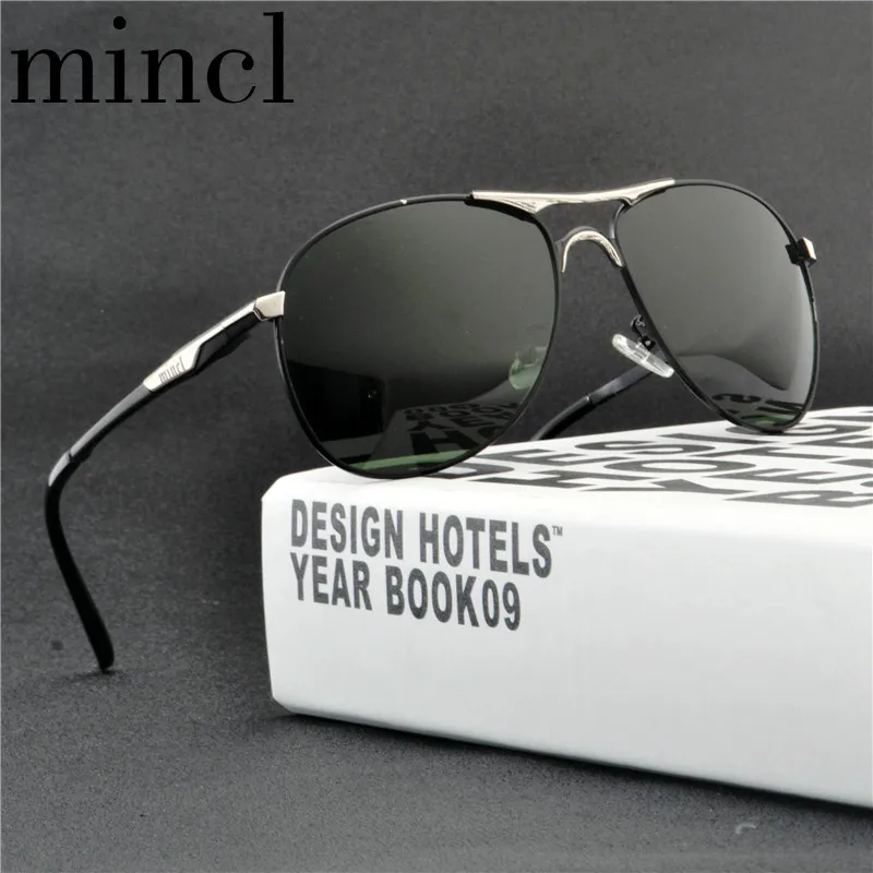 MINCL New Glass Sunglasses Men Brand Design Driving Sun Glasses UV400 Mens Classic Sunglasses Male pilot Eyewear UV400 NX