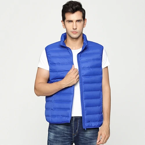 long puffer coat NewBang Brand Men's Down Vest Ultra Light Down Vest Men Portable V-neck Sleeveless  Male Winter Windproof Warm Lightweight Coat black puffer Down Jackets