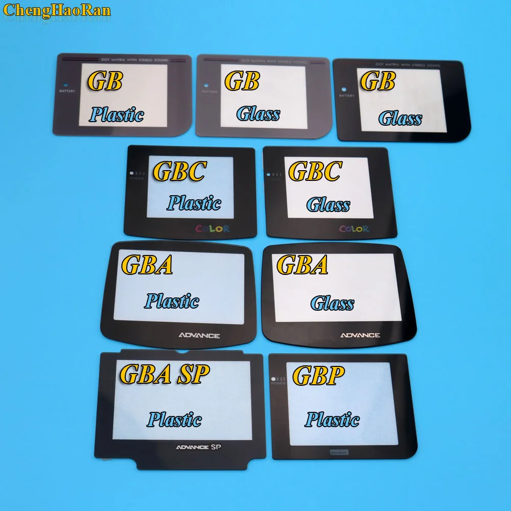 ChengHaoRan 16 моделей стекло материал экран Объектив для приставка Gameboy gb/GBA/GBC/GBA SP/3DS/GBP/GBL игровая консоль замена запчасти