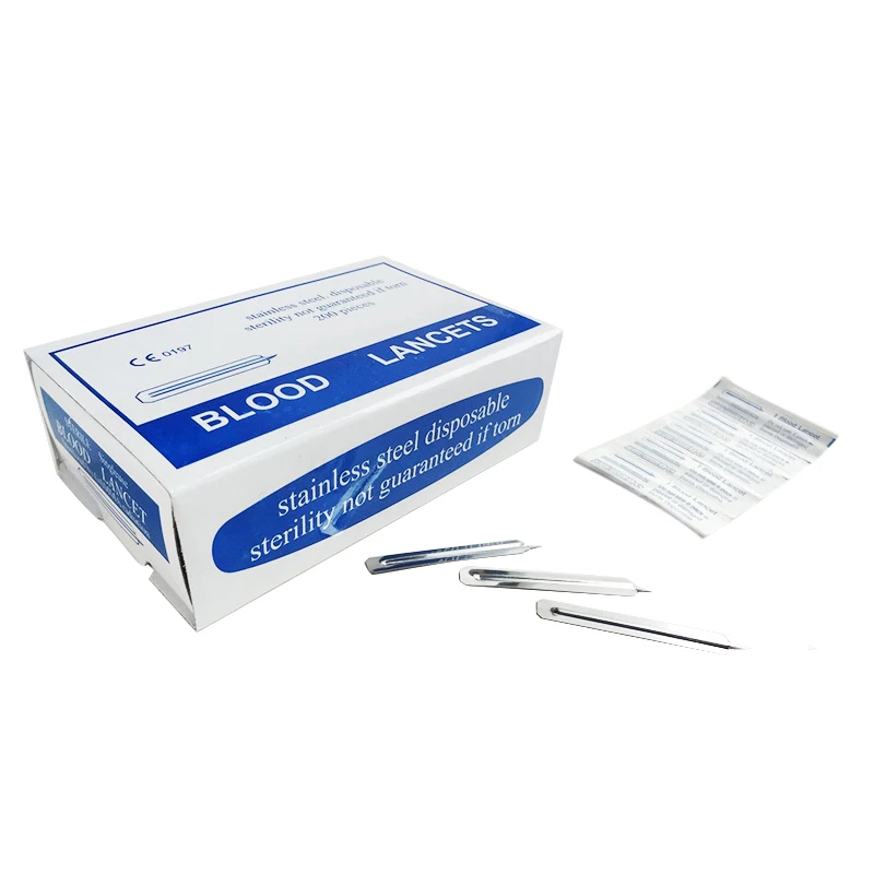 Disposable Medical Stainless Steel Blood Lancet Sterilization Diabetic