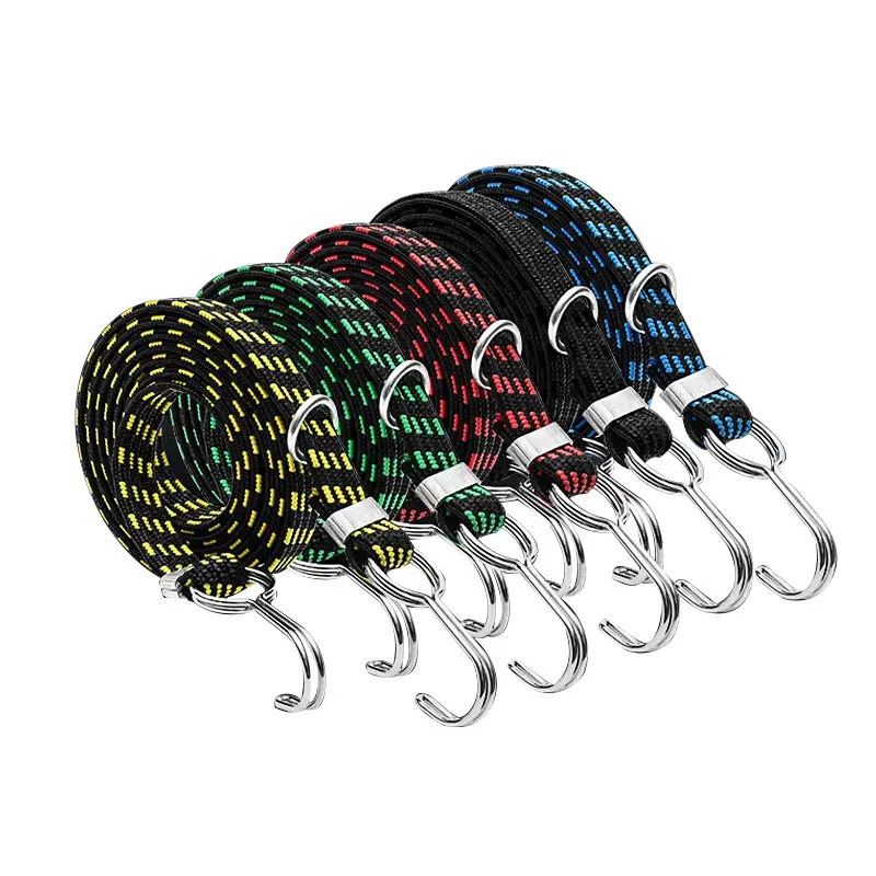 

1-4m Motorcycle Bicycle Straps Rope Bandage Baggage Wrapped Belt Wrapped Binding Luggage Lashing Bicycle Luggage Elastic Rope