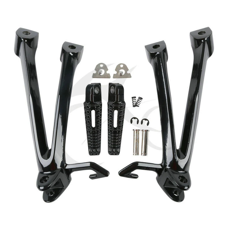 Black-Rear-Footrest-Foot-Pegs-For-SUZUKI-GSXR600-750-2006-2007-Brand-New-06-07-Motorcycle