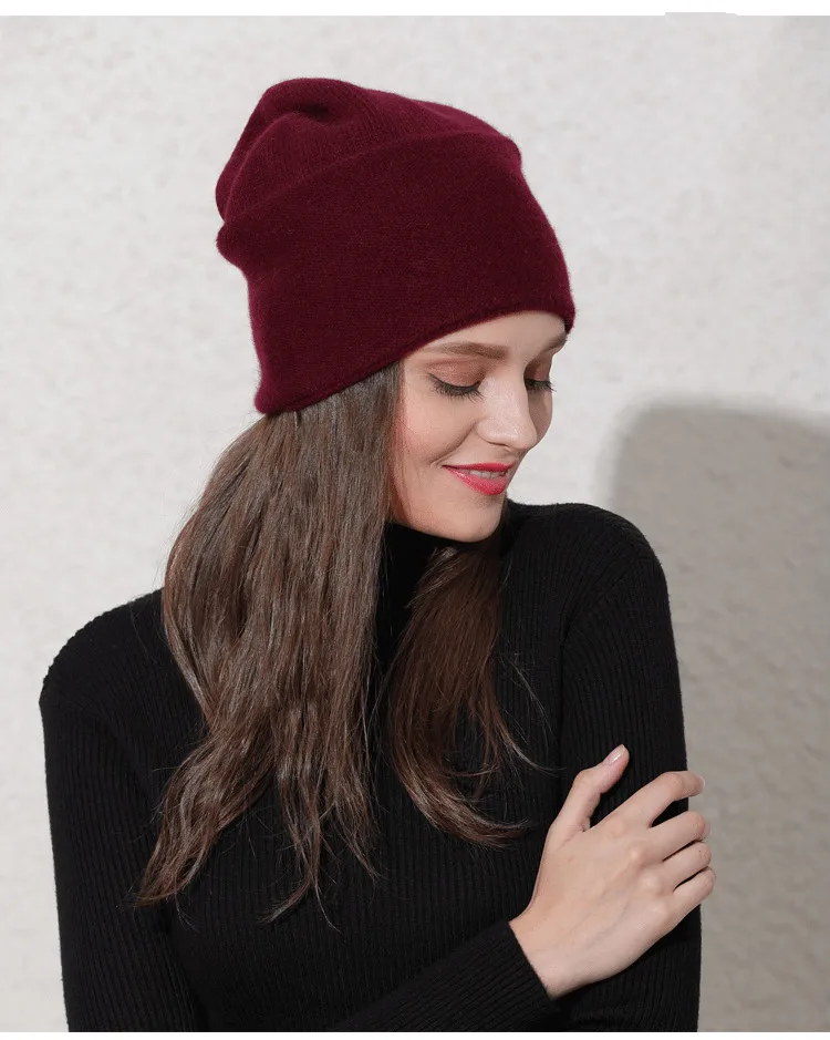 Женские зимние кашемировые шапки Gorros Mujer Invierno Beanies для женщин Pshmina, зимняя шапка, осенние зимние женские шапки