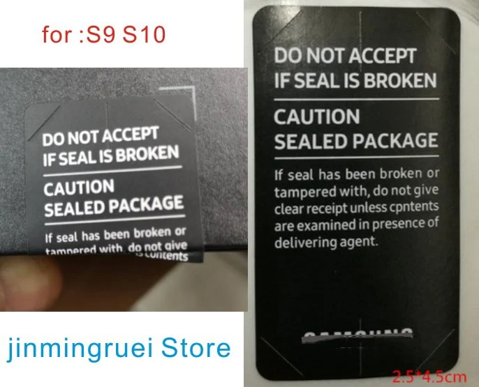 100 шт./лот наклейка этикетка для SIM карты SAMSUNG Galaxy S8 S9 S10 note10 упаковочная коробка