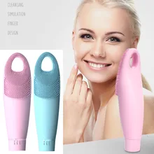 Горячая высокого качества супер милый мини-силикон щетка для чистки лица Уход за кожей очищающее устройство красота лица