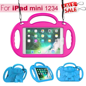 

Tablets Stand Case For iPad mini 1/2/3/4 7.9inches Safe EVA Foam Children Kids Cover Protective Shell Skin PC Holder A50
