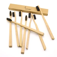 DR. PERFECT 24 шт./лот квадратное дно бамбуковая Зубная Щетка Оптом Экологичная деревянная бамбуковая зубная щетка для ухода за полостью рта мягкая щетина