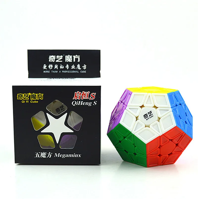 Qiyi QiHeng S 3X3X3 магический куб-мегаминкс Dodecahedron скоростные кубики для начинающих кубики головоломки игрушки для детей-цветные профессиональные