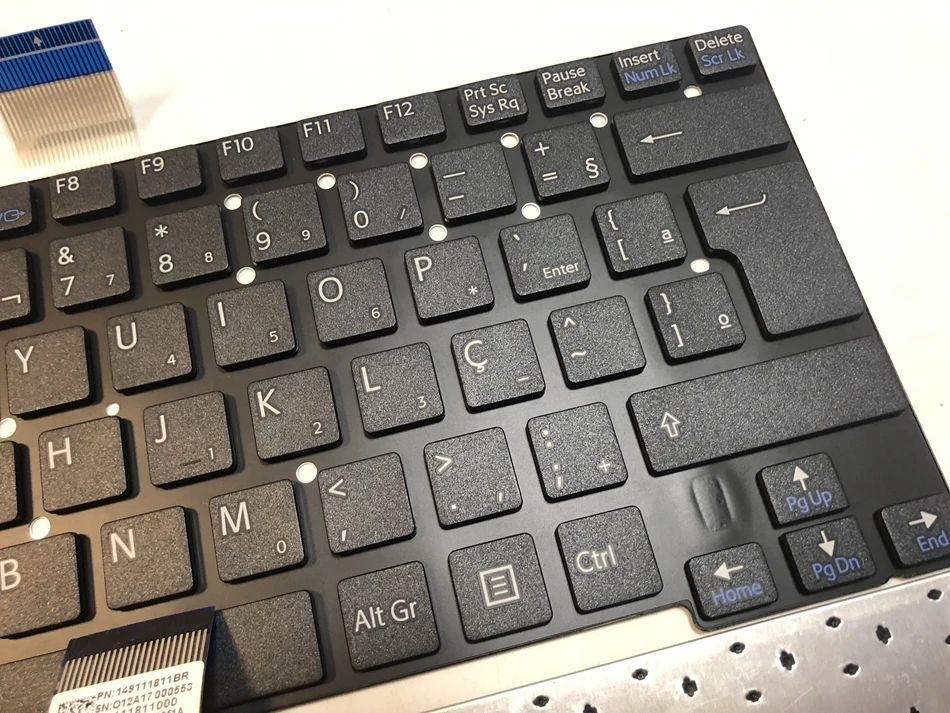 Бразильская Клавиатура для ноутбука sony vaio T13 SVT13 SVT 13 T14 SVT14 14 Black No Frame BR