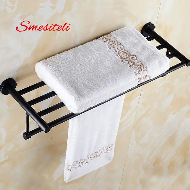 Smesiteli Promotions SUS304 50 60CM Hotel Towel Rack Bathroom Shelf