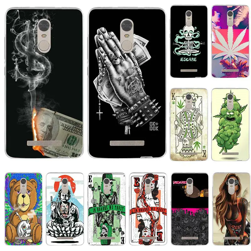 

Soft Phone Cases TPU Cover for Xiaomi Redmi Mi Note 2 3 3S 4X 4A 5 6 5 5S 5A 6 8 A1 Pro Plus Shell Weed Hemp Leaf