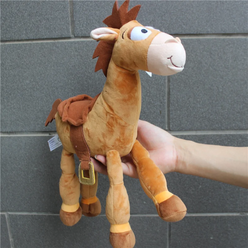 Tanie 1 sztuka 35cm = 13 cal oryginalny toy story 4 pluszowe Bullseye koń śliczne drzewno koń dla dzieci prezent dla dzieci dzieci pluszowe zabawki zabawki dla dzieci