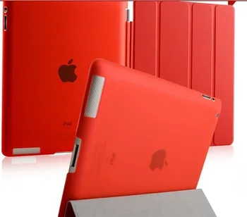 

Fashion Design Magnetic Smart Cover +Crystal hard back for Apple ipad 4 3 2 for ipad 4 ipad 3 ipad 2 Case