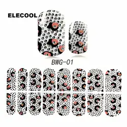 ELECOOL 3D Алмазные Наклейки для ногтей Советы украшения наклейки для ногтей бумажные гелевые Блестки для ногтей украшения для женщин