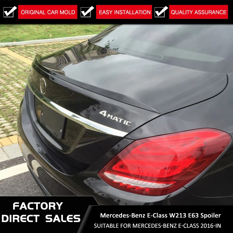 

For Mercedes Benz W213 Spoiler 2016-in E-class E200L E300L E320L E63 Spoiler High Quality Carbon Car Rear Wing Spoiler