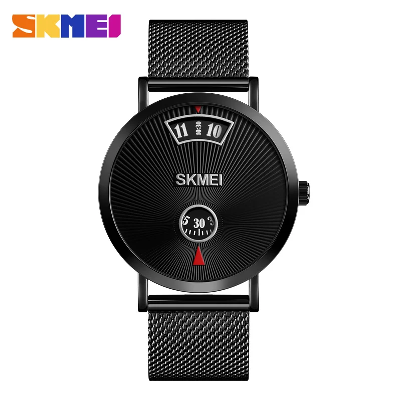 

SKMEI Luxury Quartz Men Watch Fashion Wristwatches Business Clock 3Bar Waterproof Stainless Steel Leather relogio masculino 1489