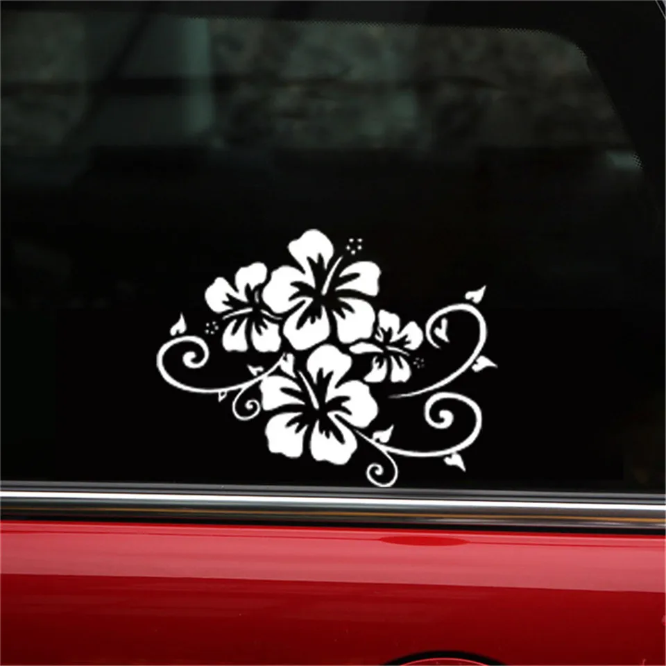 17.212.9CM Flower Bumper Decorative Vinyl Decal Fashion Motorcycle Car Sticker (3)