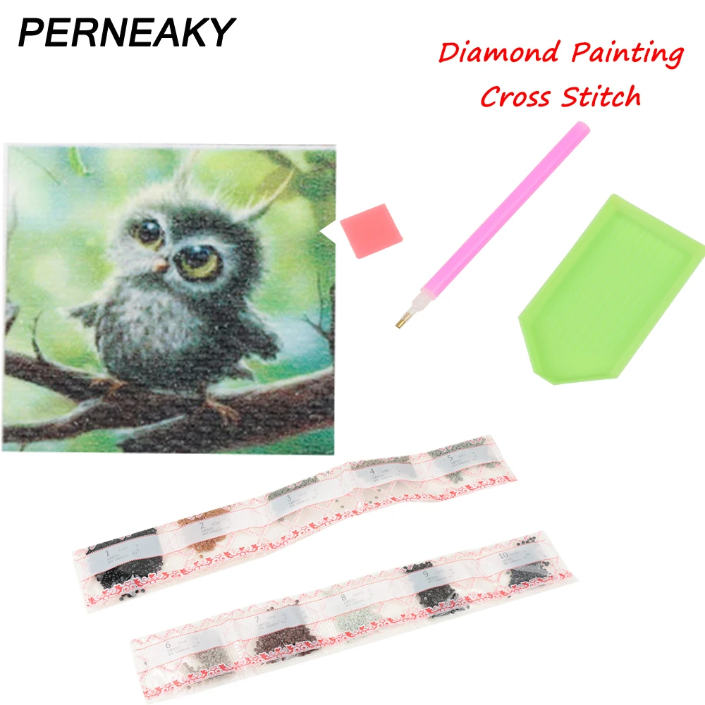 

5D DIY Diamond Painting Embroidery Cartoon Owl Set Rhinestone Painting Mosaic Cross Stitch Fashion Gift