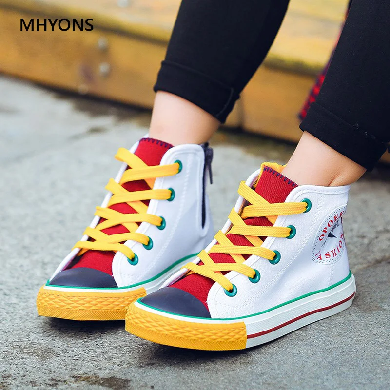 2019 جديد الاطفال قماش الأطفال أحذية الرياضة تنفس الفتيان رياضية العلامة التجارية الاطفال أحذية للفتيات عارضة الأطفال مسطح حذاء قماش