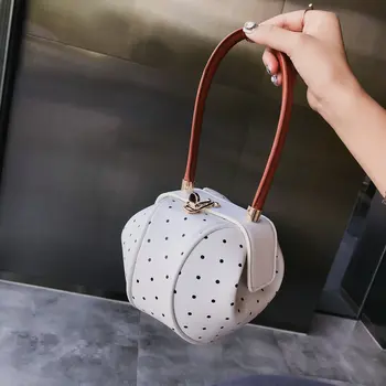 

Bags for women handbag designer New Korean Fashion Lantern Bag Little Fairy Handbag Fashion Studded Round Tote