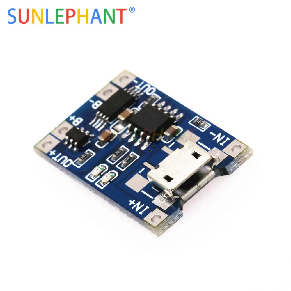 

Micro USB TP4056 1A dedicated lithium battery charging pad charging module lithium battery charger module 1A Charging Board
